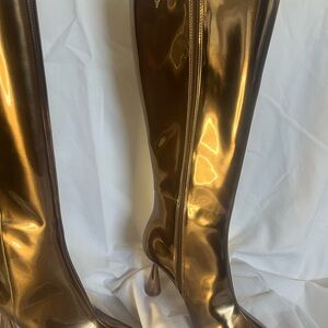 Gold Heeled Boots